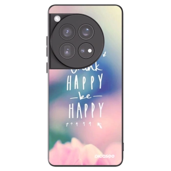 Picasee OnePlus 12 5G Hülle - Schwarzes Silikon - Denke positiv!