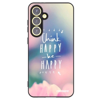 Picasee Samsung Galaxy S24 FE S721B Hülle - Schwarzes Silikon - Denke positiv!