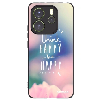 Picasee Xiaomi Redmi Note 14 4G Hülle - Schwarzes Silikon - Denke positiv!