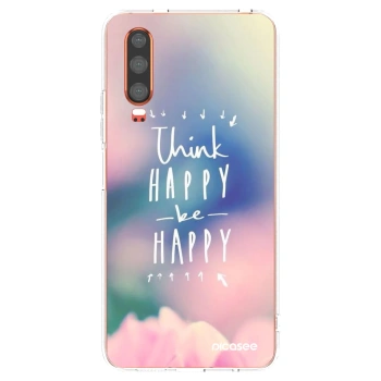 Picasee Huawei P30 Hülle - Transparentes Silikon - Denke positiv!