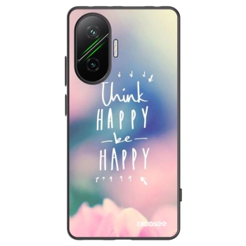 Picasee Xiaomi Poco F7 Pro 5G Hülle - Schwarzes Silikon - Denke positiv!