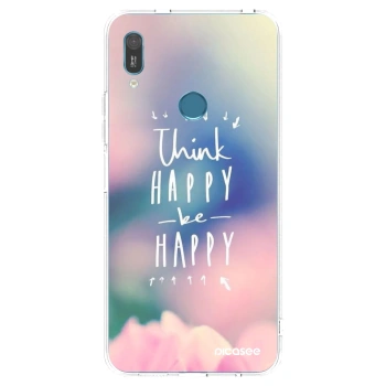 Picasee Huawei Y6 2019 Hülle - Transparentes Silikon - Denke positiv!
