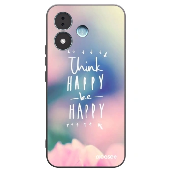 Picasee Xiaomi Redmi Note 17 5G Hülle - Schwarzes Silikon - Denke positiv!
