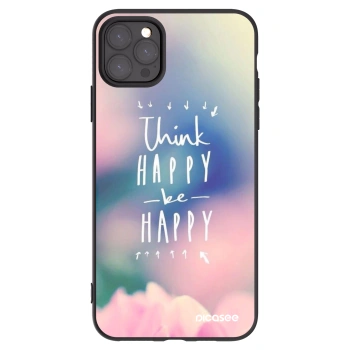 Picasee Apple iPhone 11 Pro Max Hülle - Schwarzes Silikon - Denke positiv!