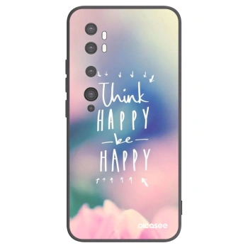 Picasee Xiaomi Mi Note 10 (Pro) Hülle - Schwarzes Silikon - Denke positiv!