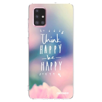 Picasee Samsung Galaxy A71 A715F Hülle - Transparentes Silikon - Denke positiv!