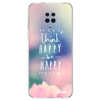 Picasee Xiaomi Redmi Note 9S Hülle - Transparentes Silikon - Denke positiv!