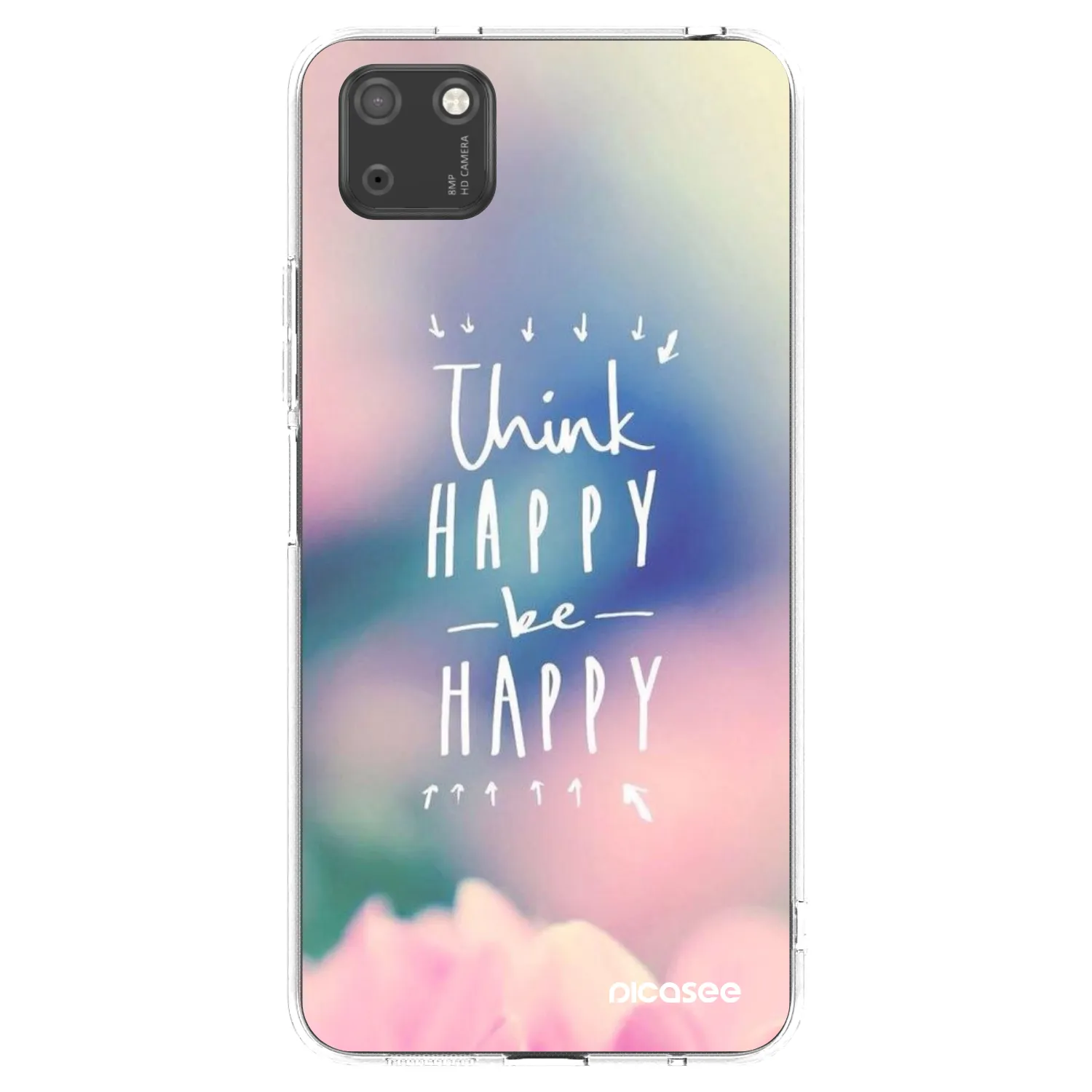Picasee Huawei Y5P Hülle - Transparentes Silikon - Denke positiv!