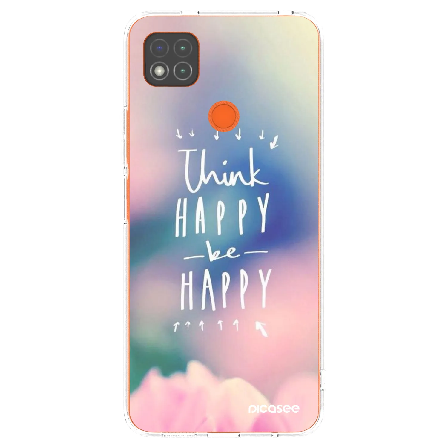Picasee Xiaomi Redmi 9C Hülle - Transparentes Silikon - Denke positiv!