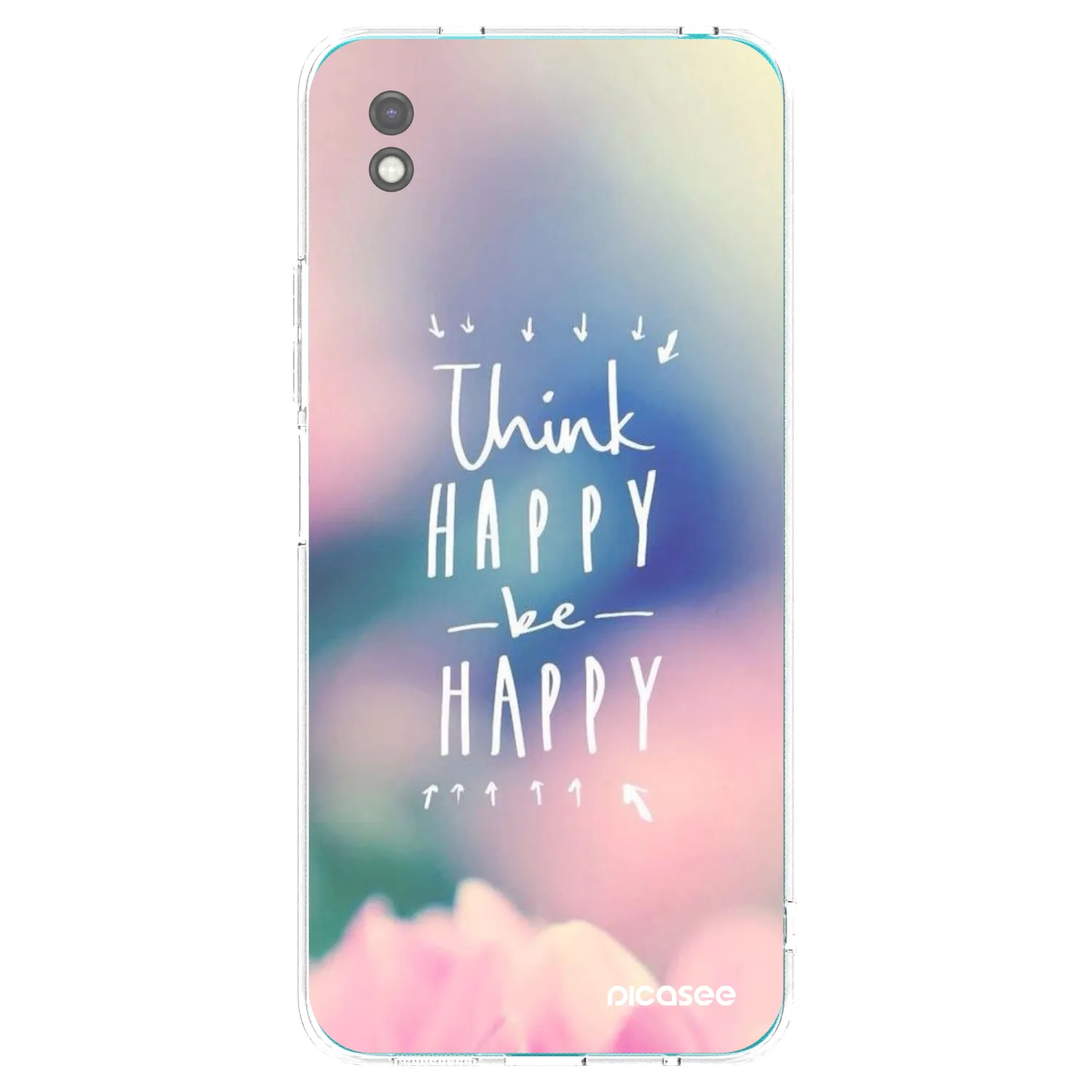 Picasee Xiaomi Redmi 9A Hülle - Schwarzes Silikon - Denke positiv!