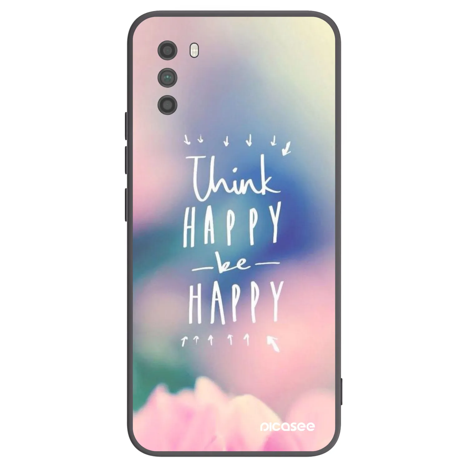 Picasee Xiaomi Poco M3 Hülle - Schwarzes Silikon - Denke positiv!