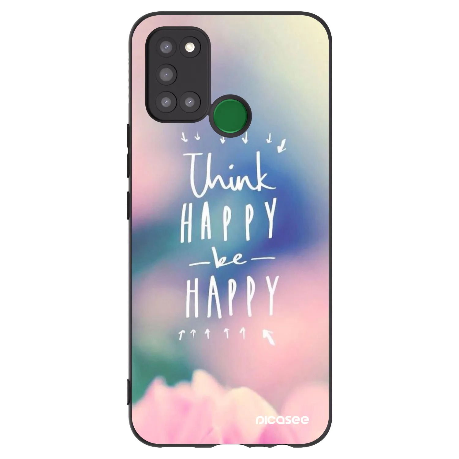 Picasee Realme 7i Hülle - Schwarzes Silikon - Denke positiv!