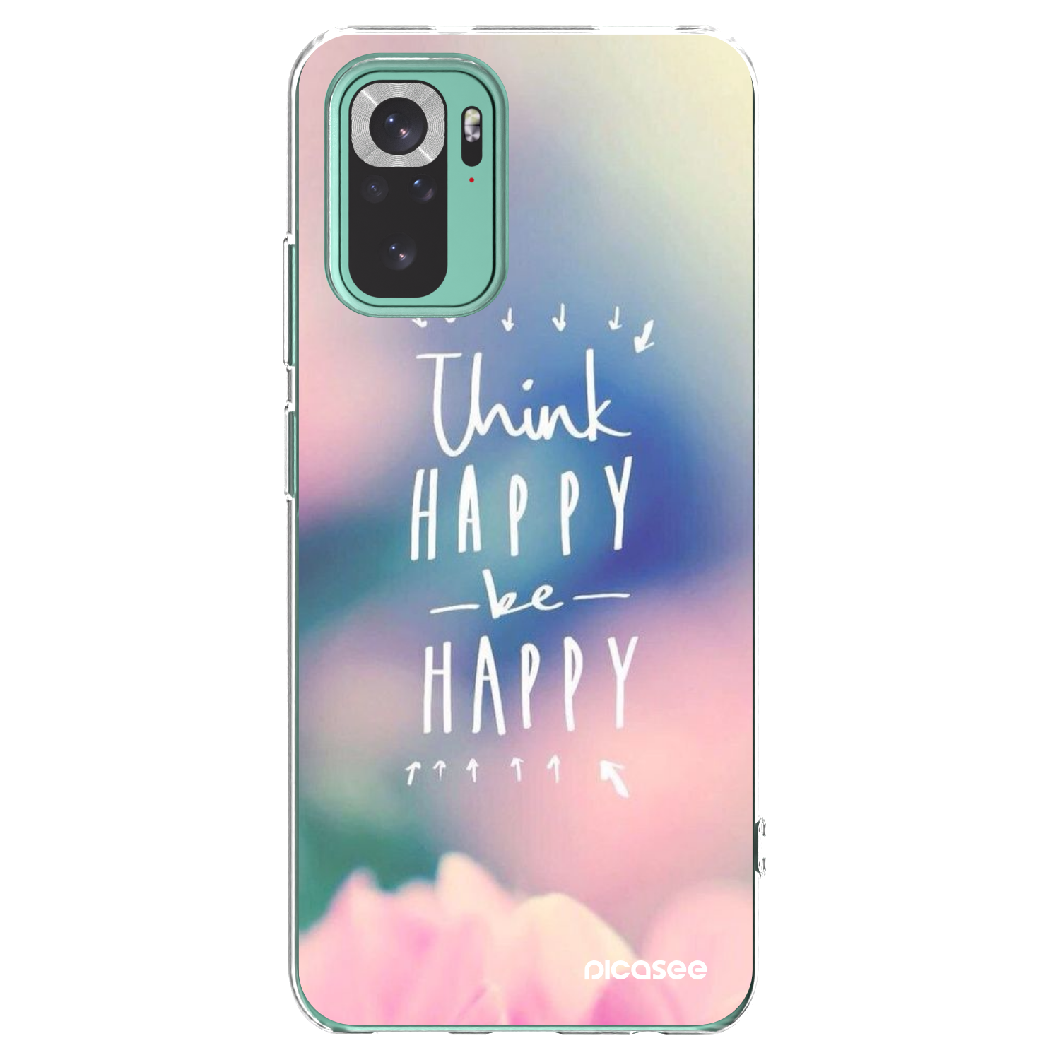 Picasee Xiaomi Redmi Note 10 Pro Hülle - Transparentes Silikon - Denke positiv!