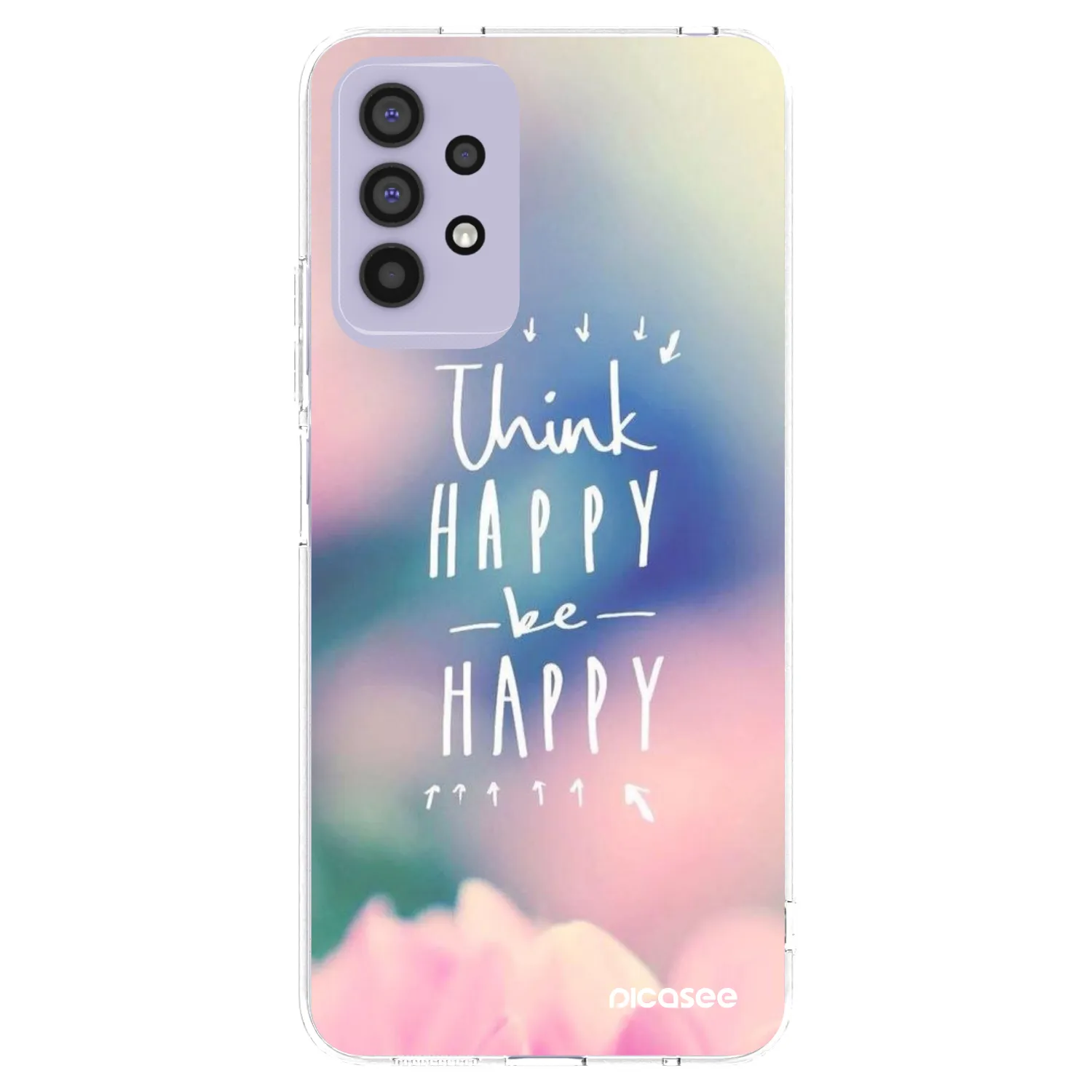 Picasee Samsung Galaxy A32 4G SM-A325F Hülle - Transparentes Silikon - Denke positiv!