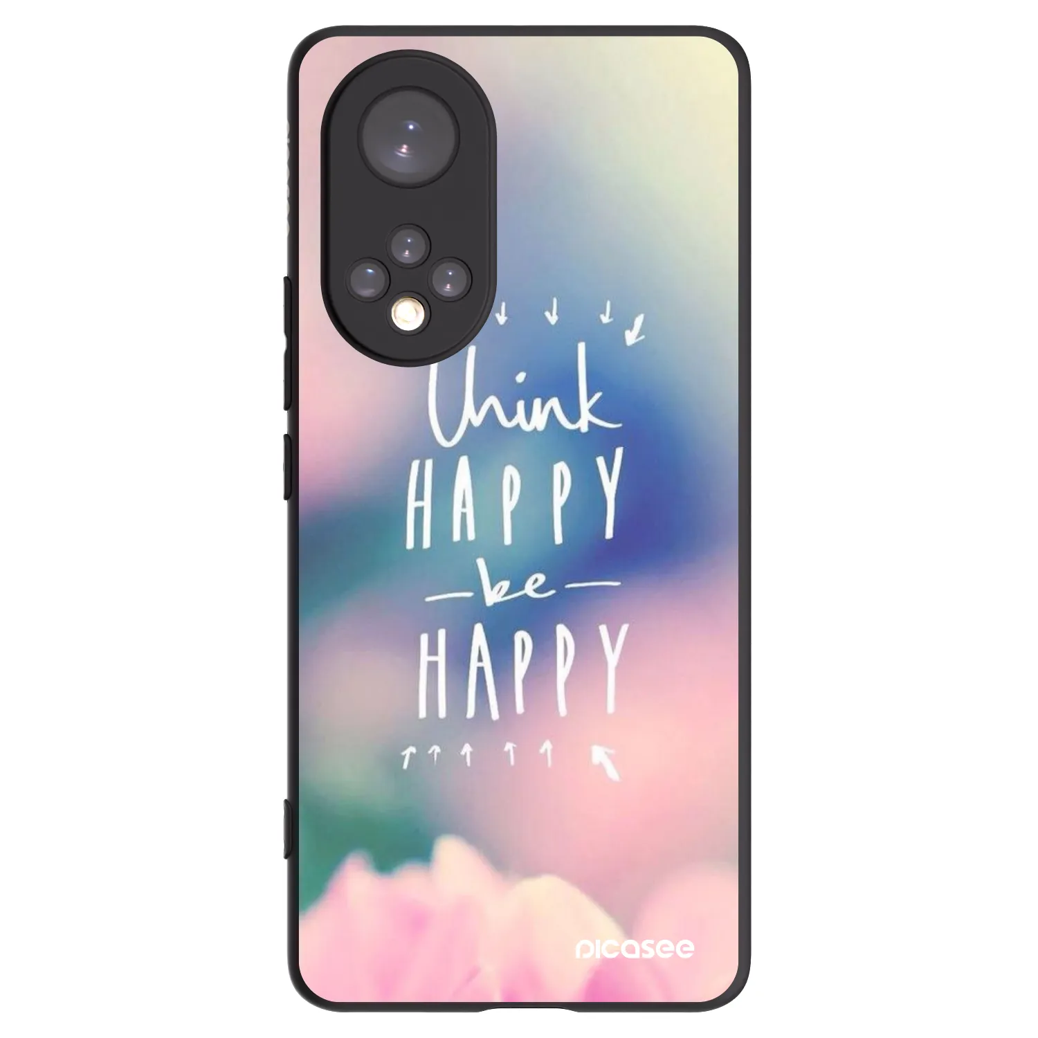 Picasee Huawei Nova 9 Hülle - Schwarzes Silikon - Denke positiv!