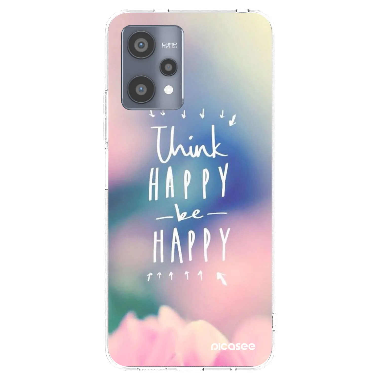 Picasee Realme 9 Pro 5G Hülle - Transparentes Silikon - Denke positiv!