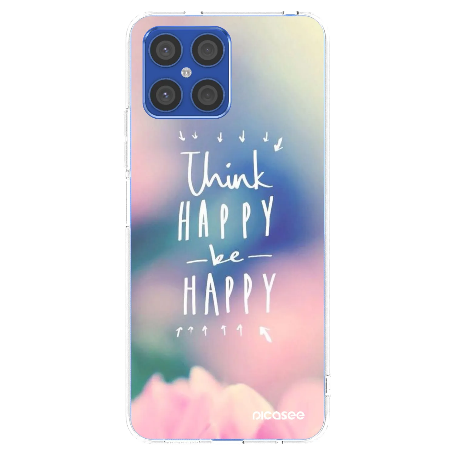 Picasee Honor X8 4G Hülle - Transparentes Silikon - Denke positiv!