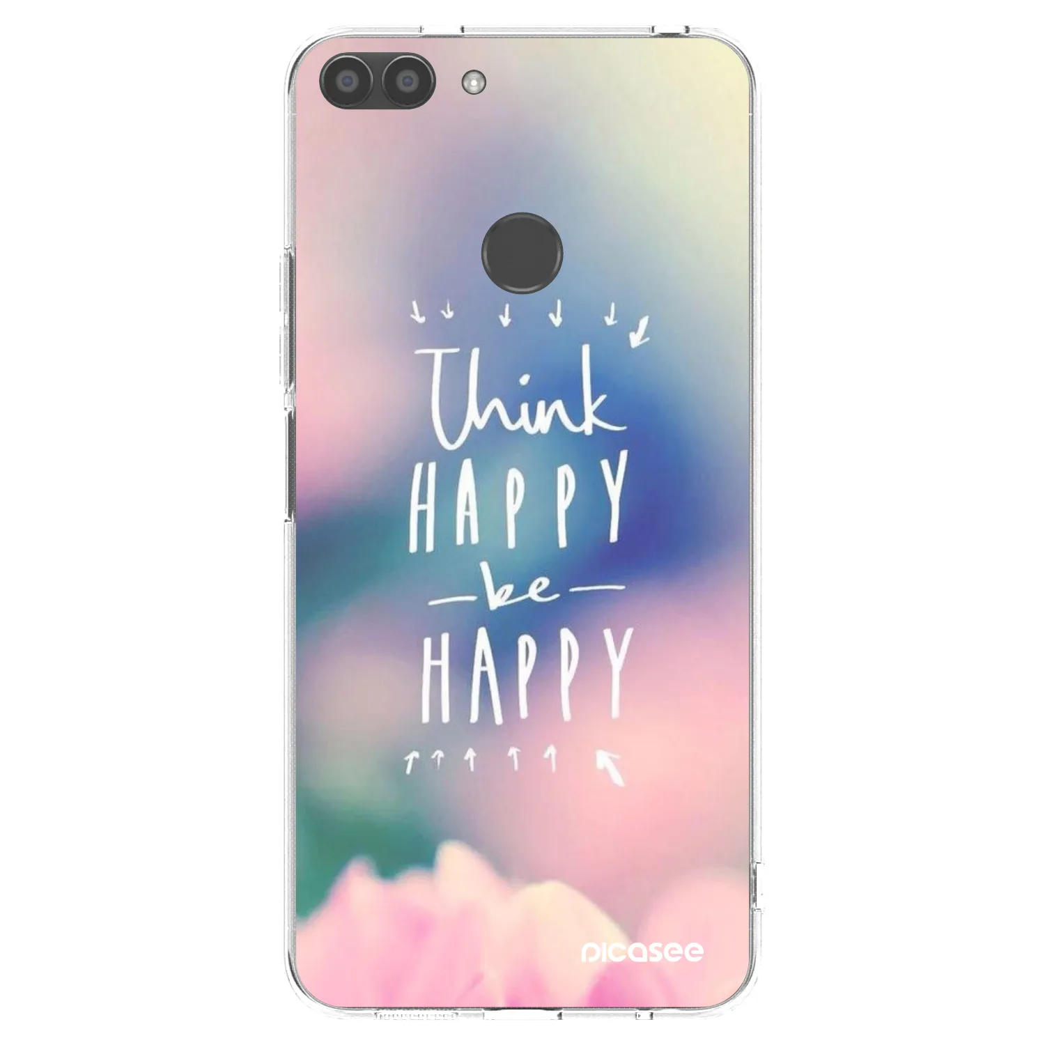 Picasee Huawei P Smart Hülle - Transparentes Silikon - Denke positiv!