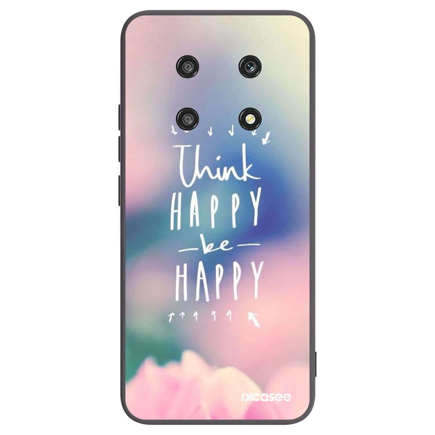 Picasee Honor Magic4 Lite 5G Hülle - Schwarzes Silikon - Denke positiv!