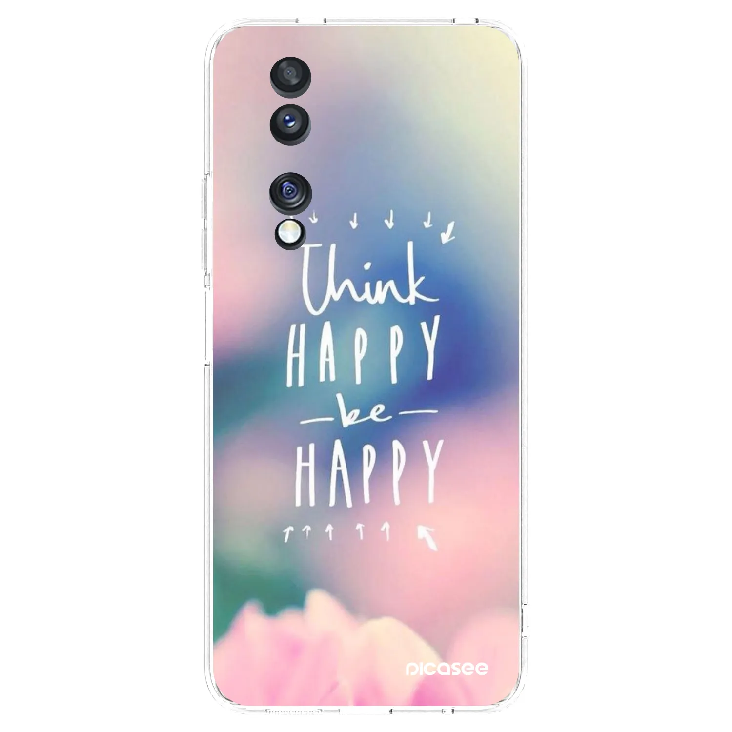 Picasee Honor 70 Hülle - Transparentes Silikon - Denke positiv!