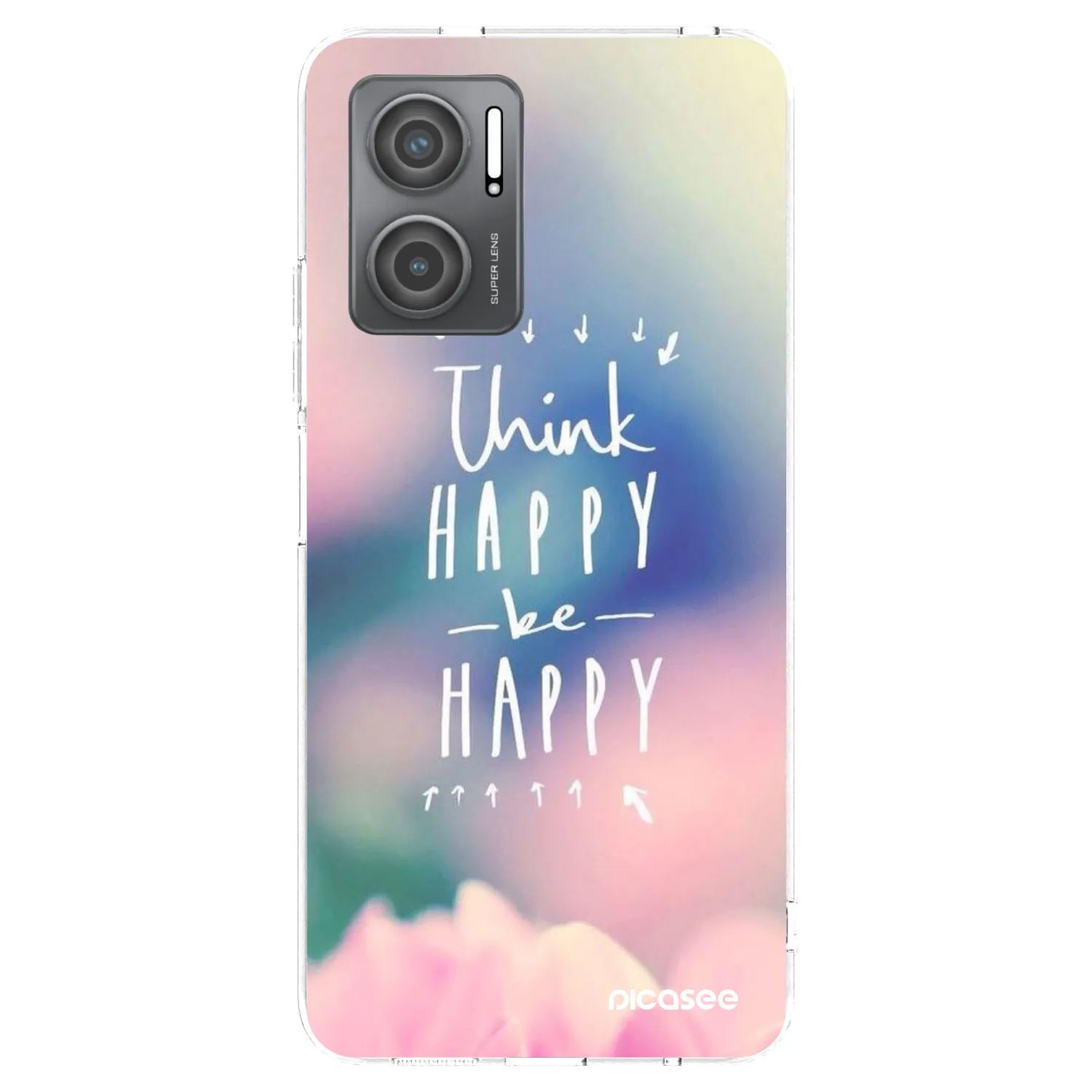 Picasee Xiaomi Redmi 10 5G Hülle - Transparentes Silikon - Denke positiv!