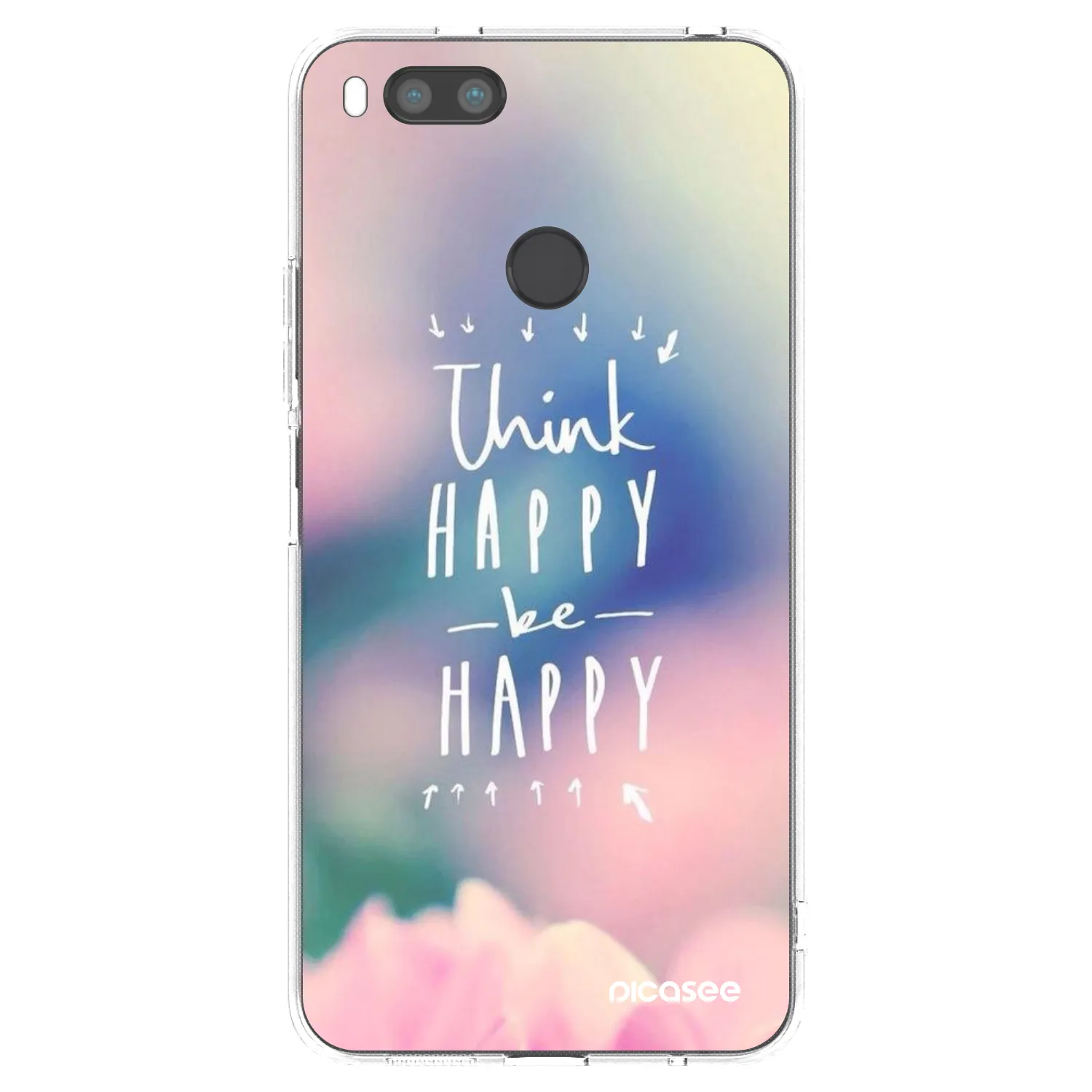Picasee Xiaomi Redmi A1 Hülle - Transparentes Silikon - Denke positiv!