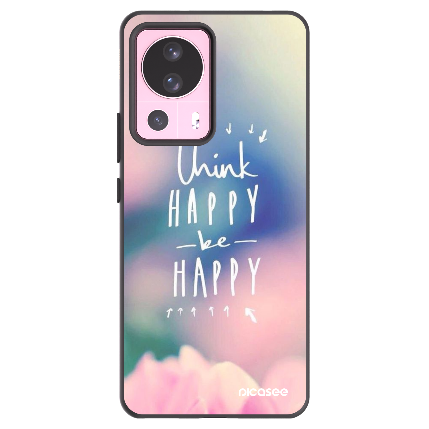 Picasee Xiaomi 13 Lite Hülle - Schwarzes Silikon - Denke positiv!