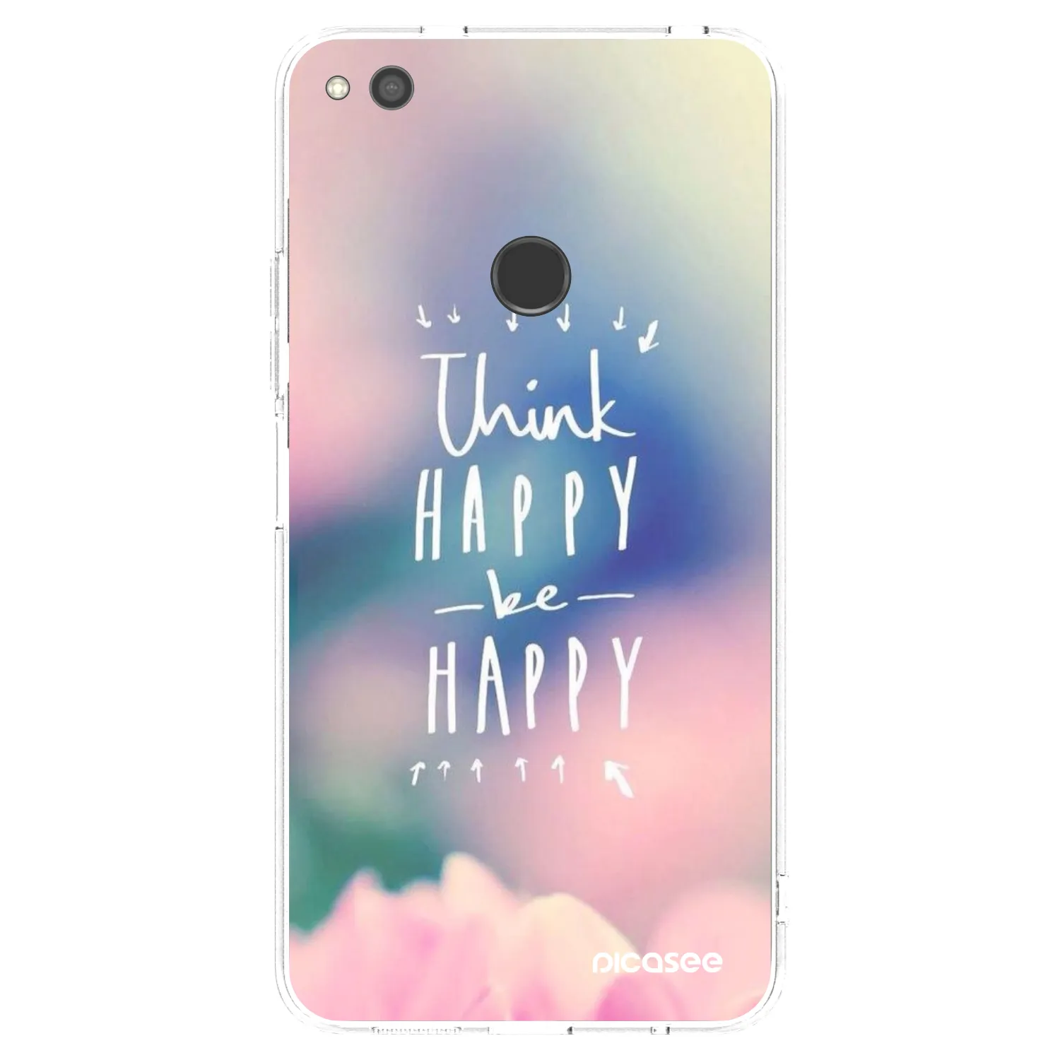 Picasee Huawei P9 Lite 2017 Hülle - Transparentes Silikon - Denke positiv!