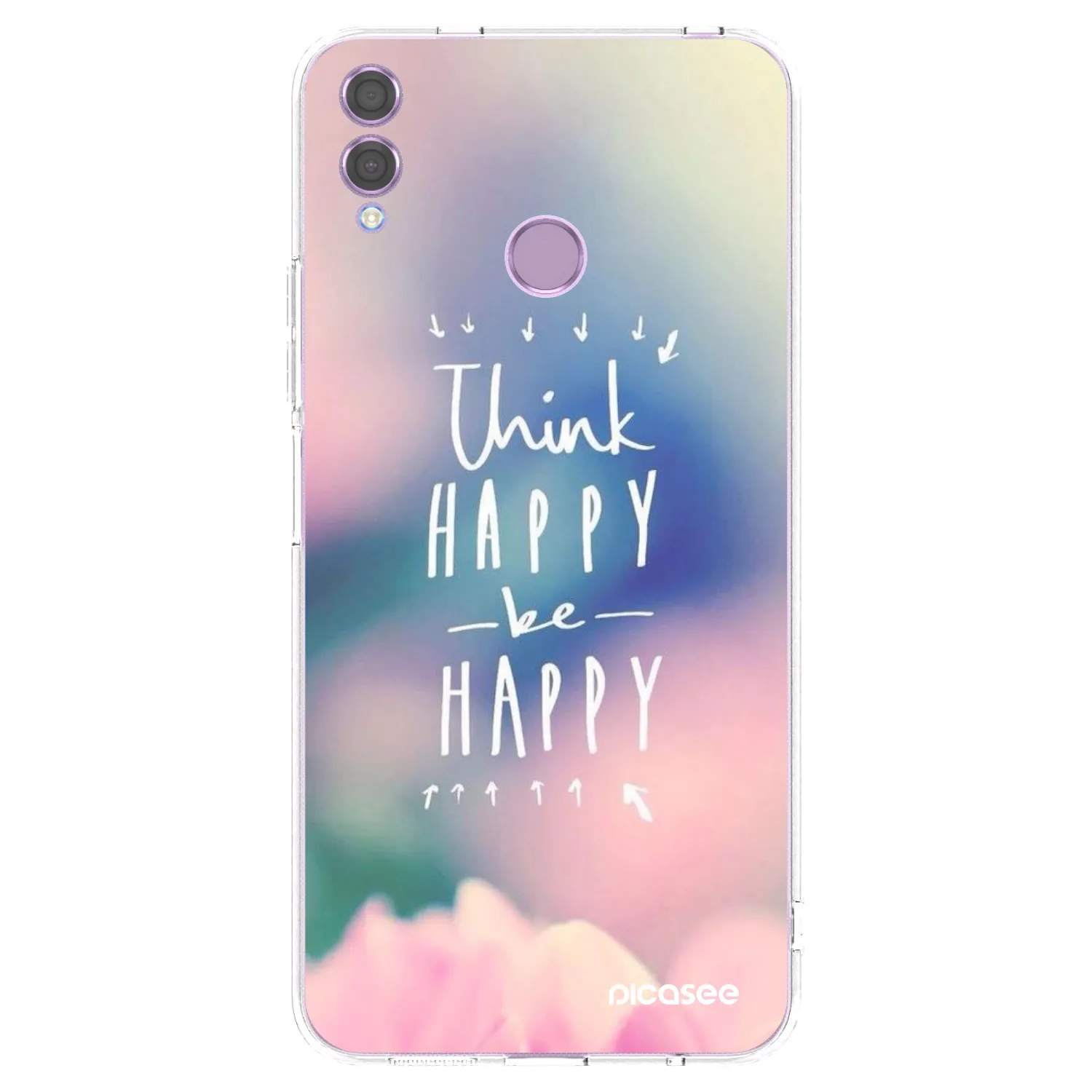 Picasee Honor 8X Hülle - Transparentes Silikon - Denke positiv!