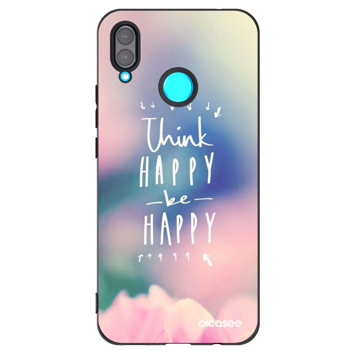 Picasee Huawei Nova 3 Hülle - Schwarzes Silikon - Denke positiv!
