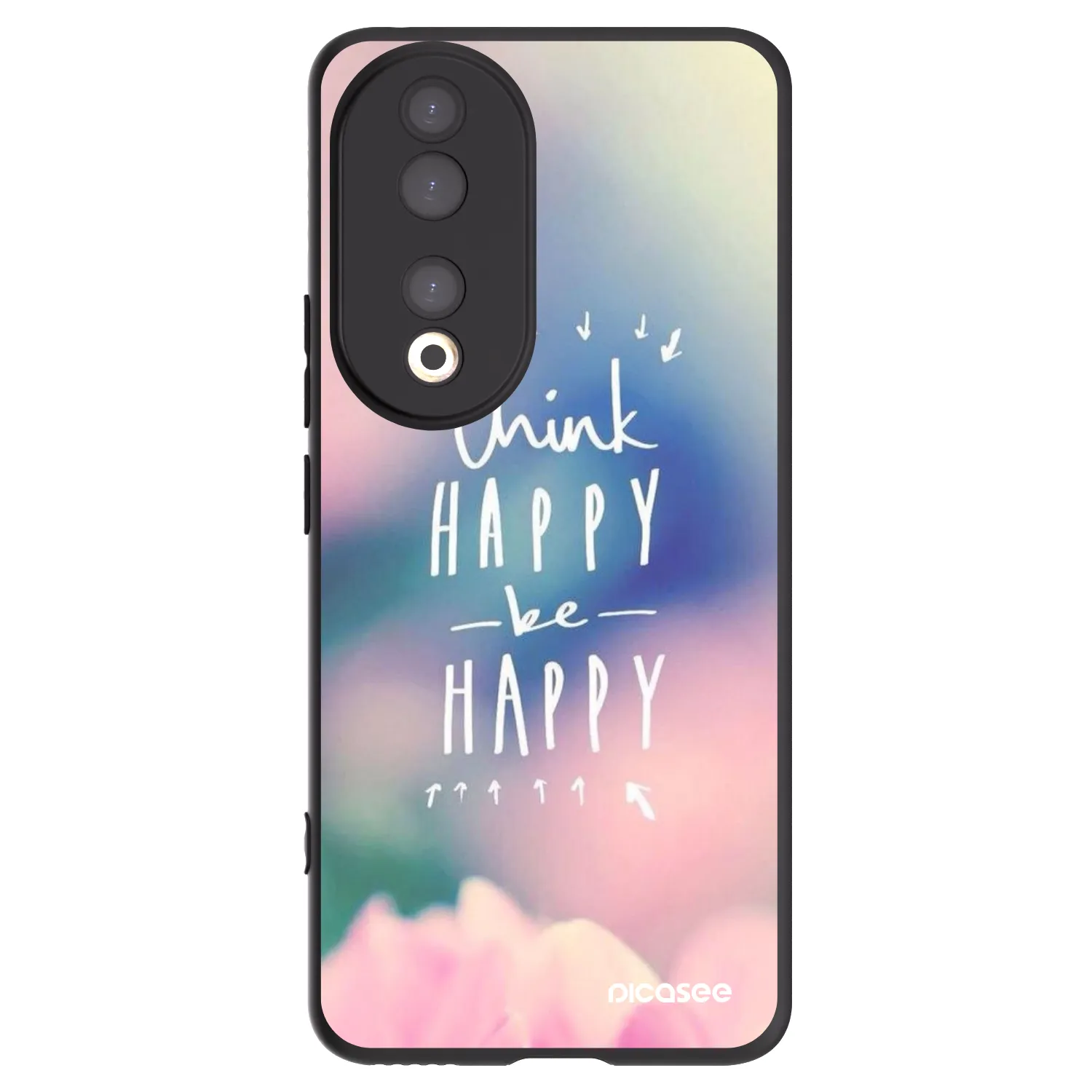 Picasee Honor 90 5G Hülle - Schwarzes Silikon - Denke positiv!
