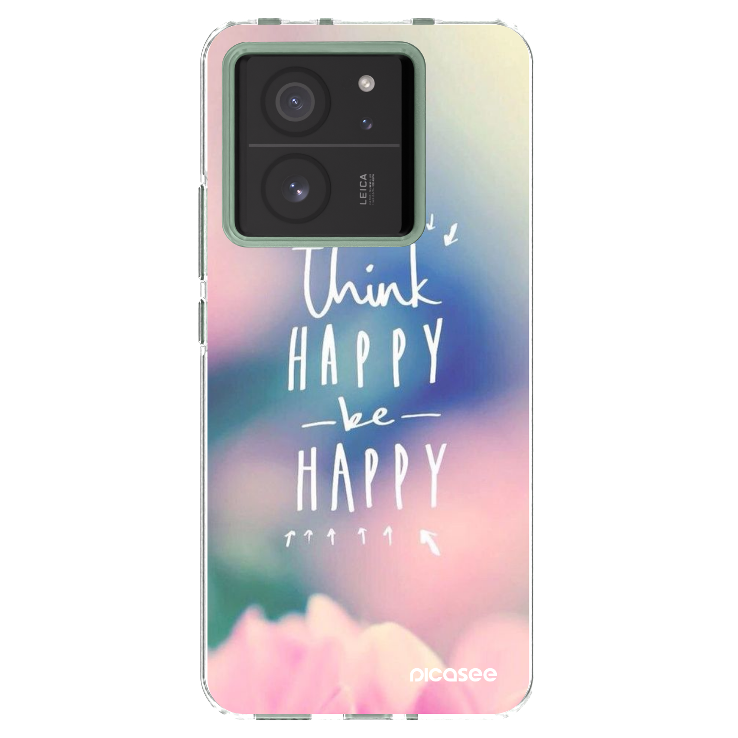 Picasee Xiaomi 13T Pro Hülle - Transparentes Silikon - Denke positiv!