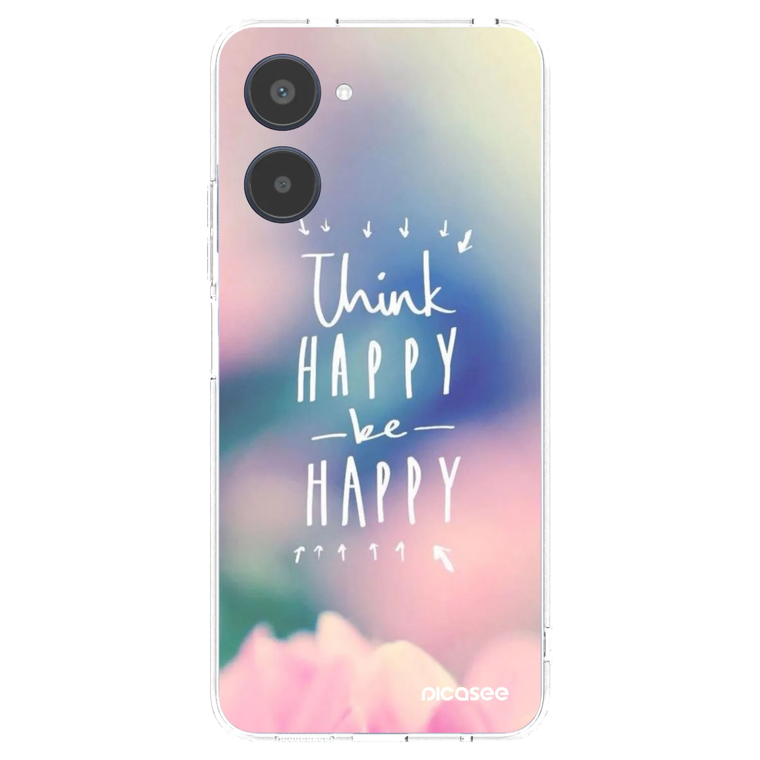 Picasee Realme 10 4G Hülle - Transparentes Silikon - Denke positiv!
