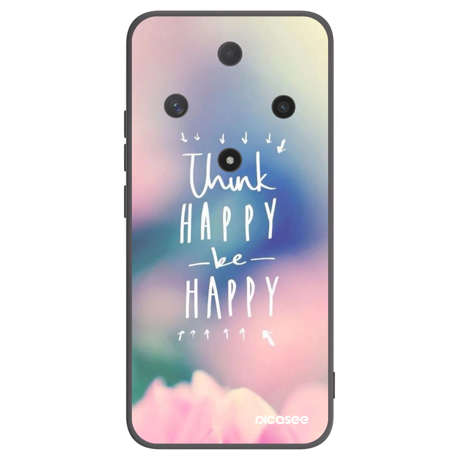 Picasee Honor Magic6 Lite 5G Hülle - Schwarzes Silikon - Denke positiv!