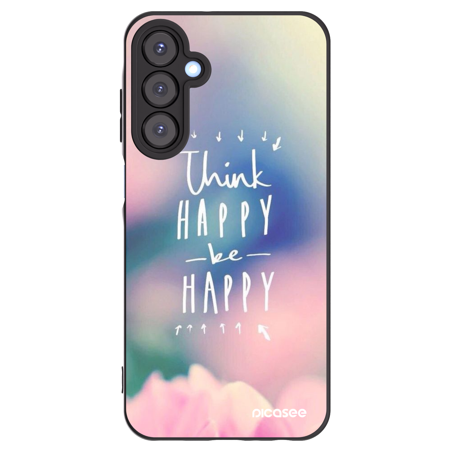 Picasee Samsung Galaxy A25 A256B 5G Hülle - Schwarzes Silikon - Denke positiv!