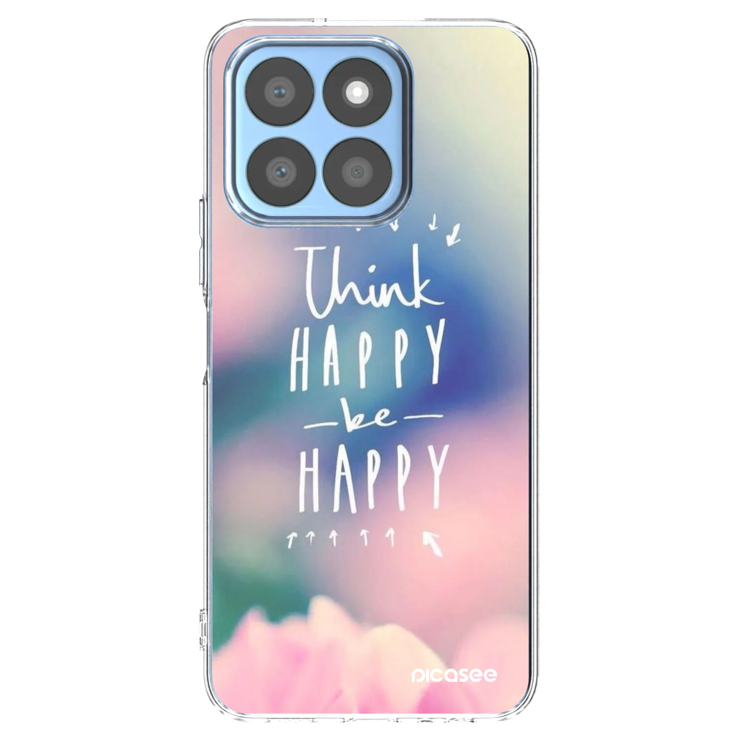 Picasee Honor X8b Hülle - Transparentes Silikon - Denke positiv!