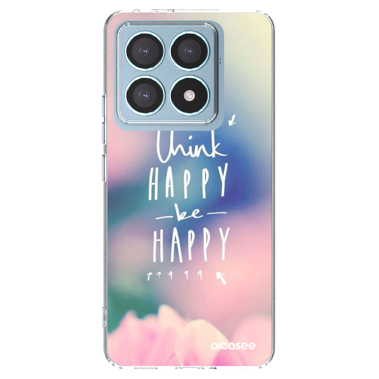 Picasee Xiaomi 14T Pro Hülle - Transparentes Silikon - Denke positiv!