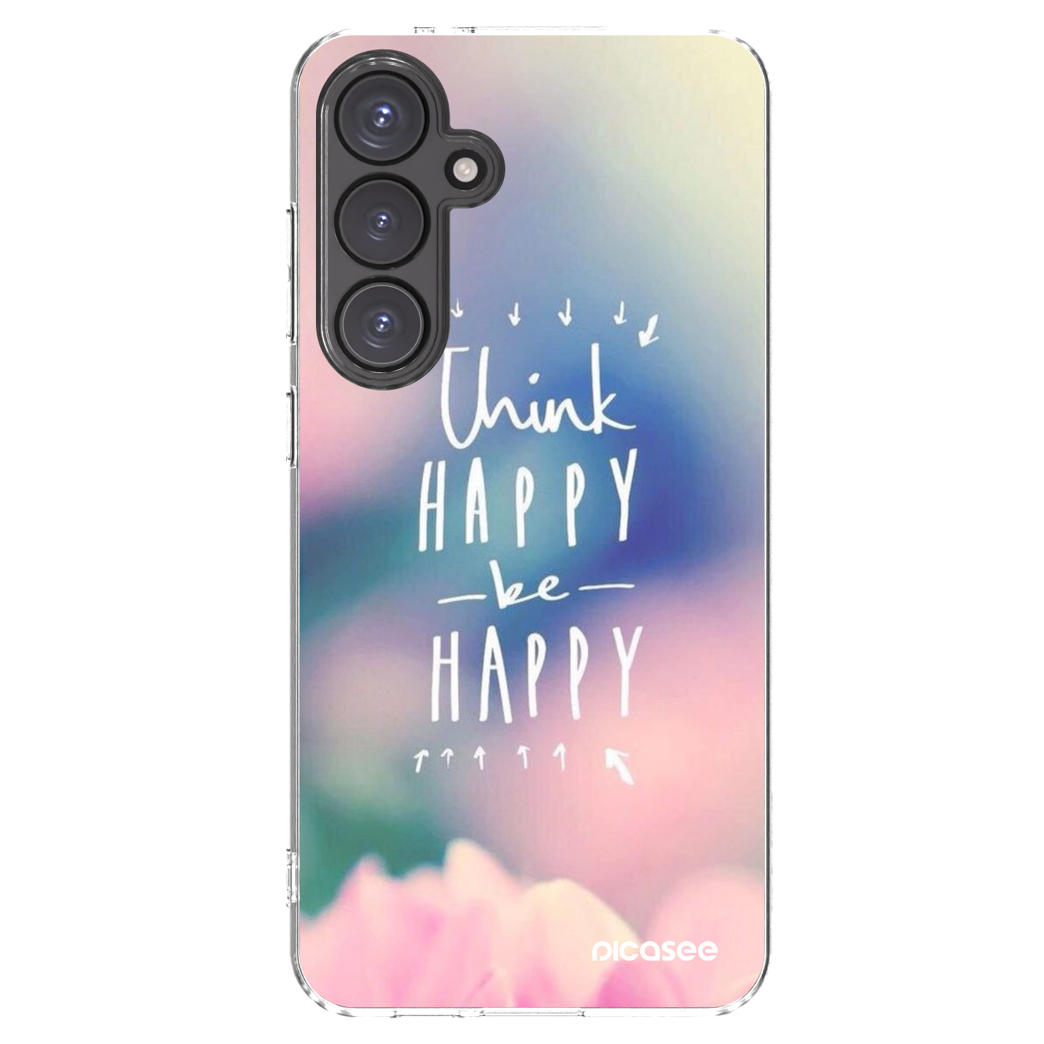 Picasee Samsung Galaxy S24 FE S721B Hülle - Transparentes Silikon - Denke positiv!