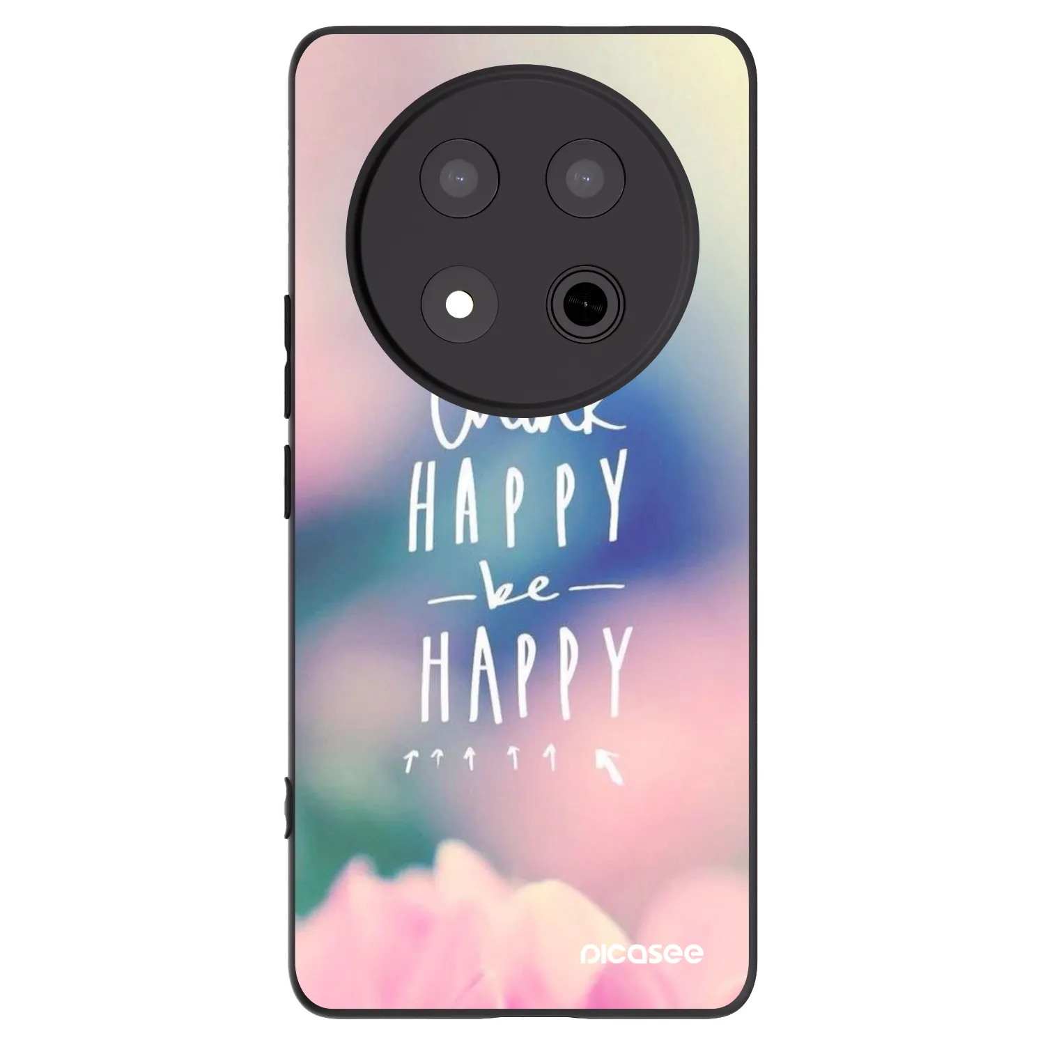 Picasee Honor Magic7 Lite 5G Hülle - Schwarzes Silikon - Denke positiv!