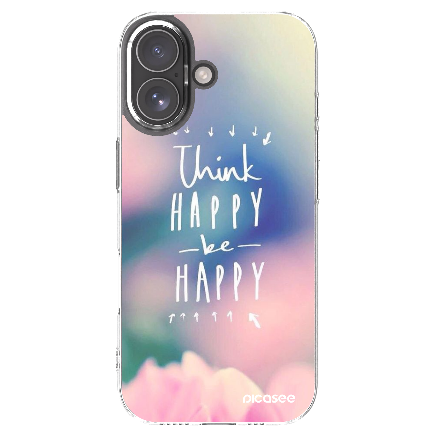 Picasee Apple iPhone 17 Hülle - Transparentes Silikon - Denke positiv!