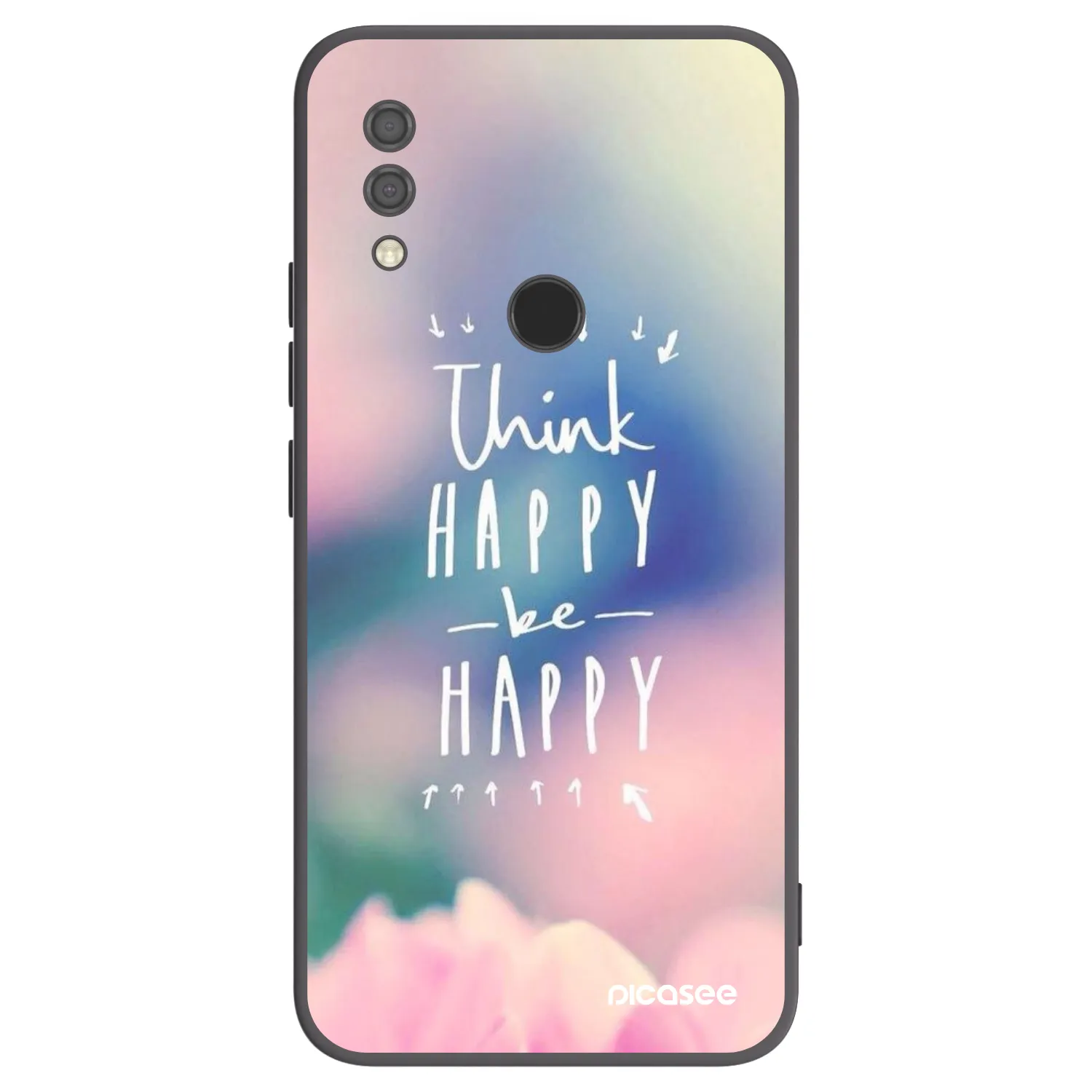 Picasee Xiaomi Redmi 7 Hülle - Schwarzes Silikon - Denke positiv!