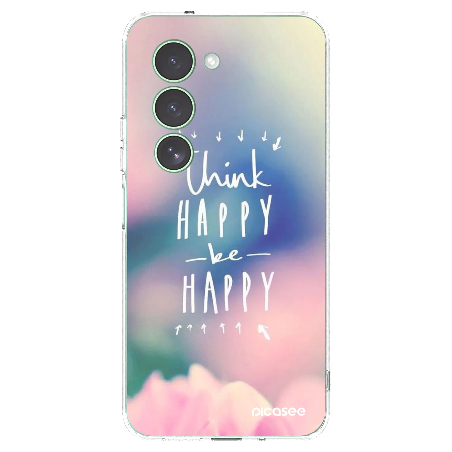 Picasee Xiaomi Redmi 15 5G Hülle - Transparentes Silikon - Denke positiv!