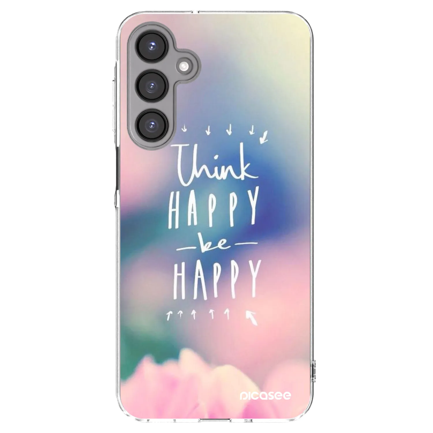 Picasee Samsung Galaxy A16 4G Hülle - Transparentes Silikon - Denke positiv!