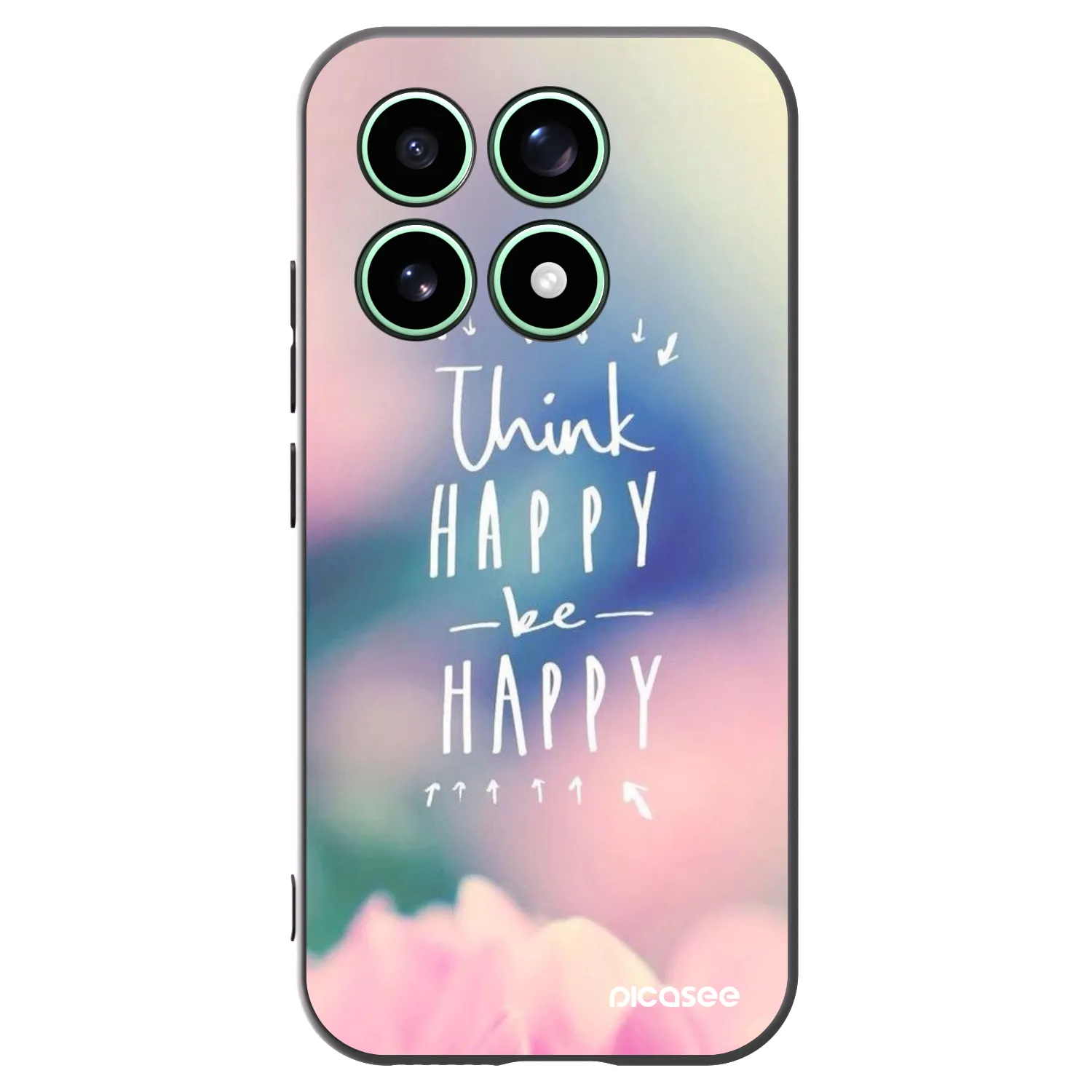 Picasee Xiaomi 17 Hülle - Schwarzes Silikon - Denke positiv!