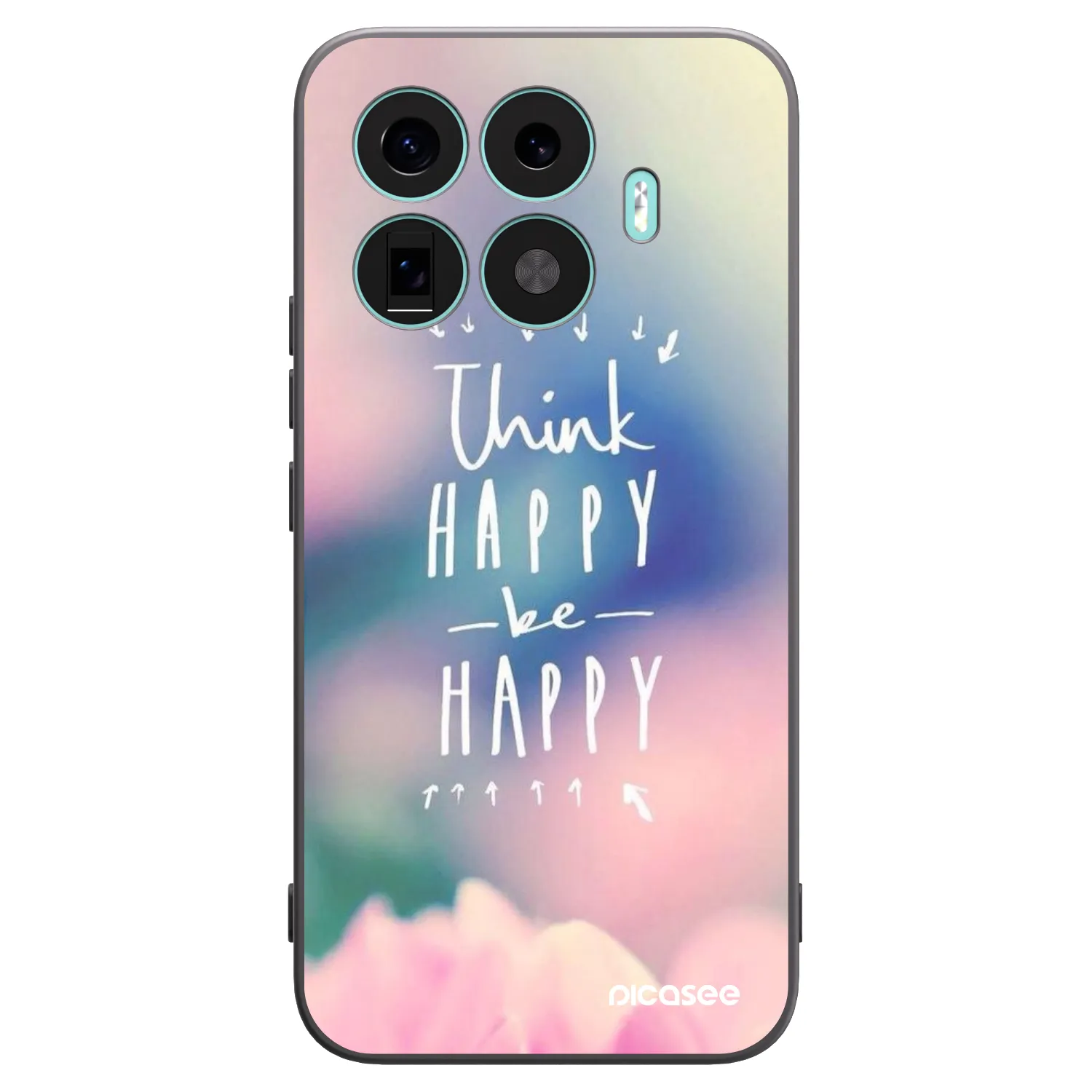 Picasee Xiaomi 17T Pro Hülle - Schwarzes Silikon - Denke positiv!