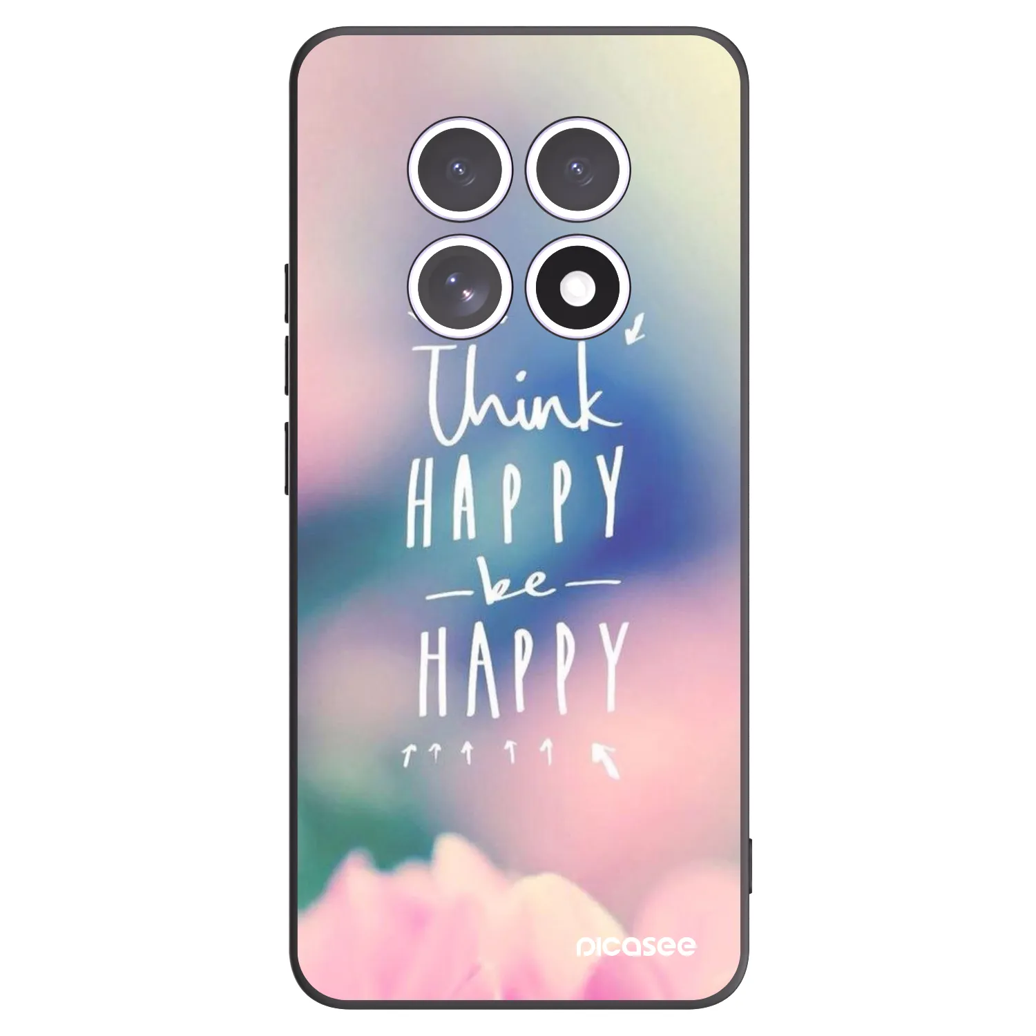 Picasee Xiaomi Redmi Note 15 5G Hülle - Schwarzes Silikon - Denke positiv!