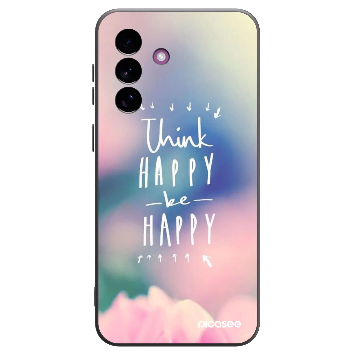 Picasee Samsung Galaxy A37 Hülle - Schwarzes Silikon - Denke positiv!