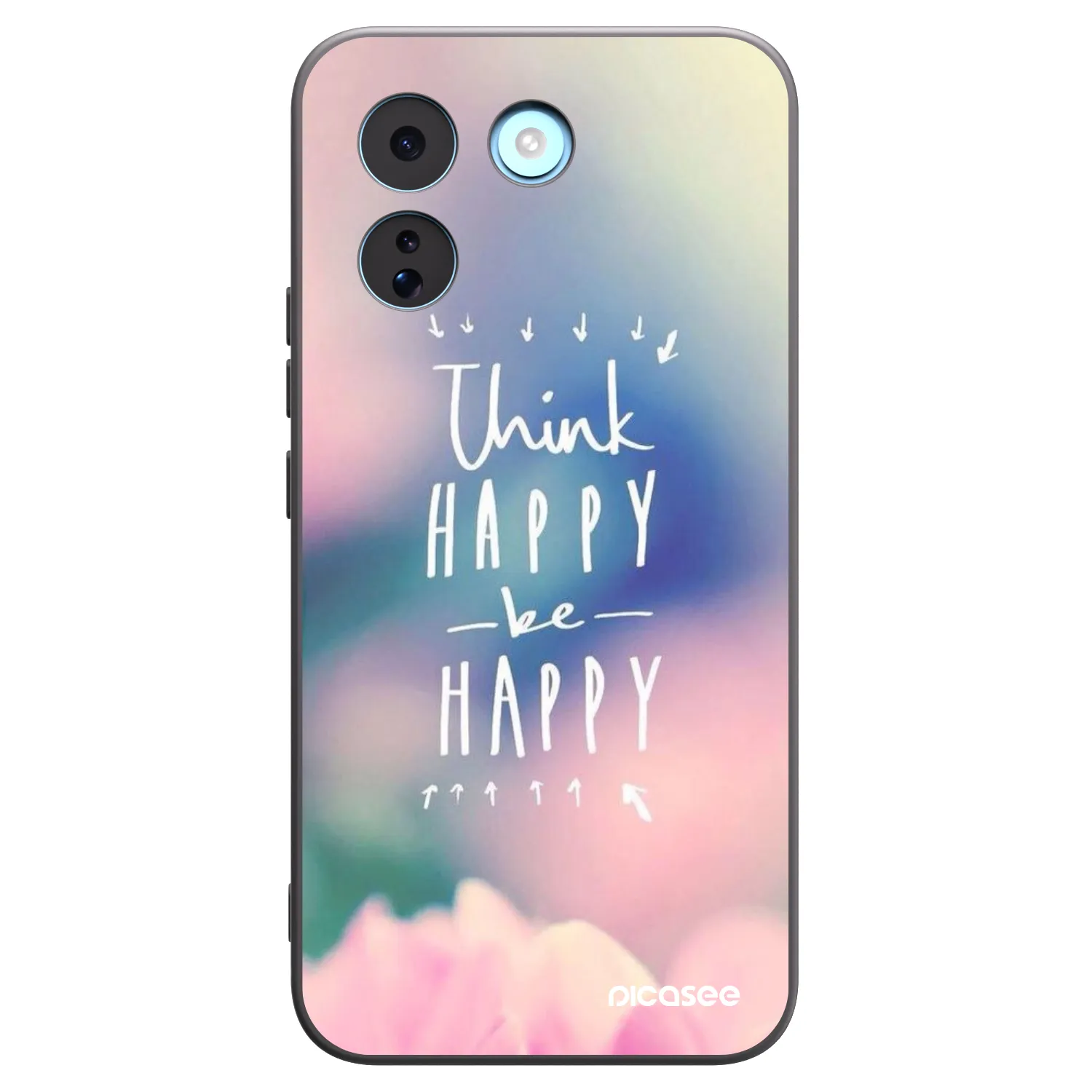 Picasee Xiaomi Redmi Note 17 Pro MAX 5G Hülle - Schwarzes Silikon - Denke positiv!
