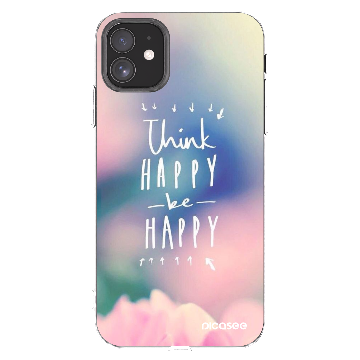 Picasee Apple iPhone 11 Hülle - Transparentes Silikon - Denke positiv!