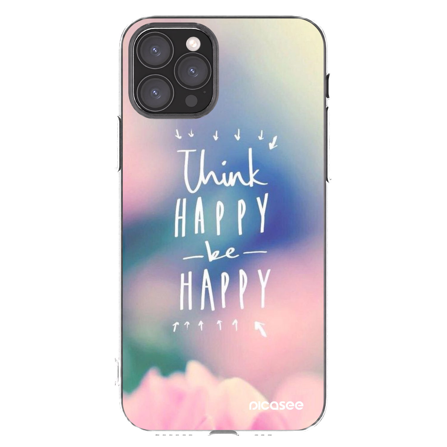 Picasee Apple iPhone 11 Pro Hülle - Transparentes Silikon - Denke positiv!